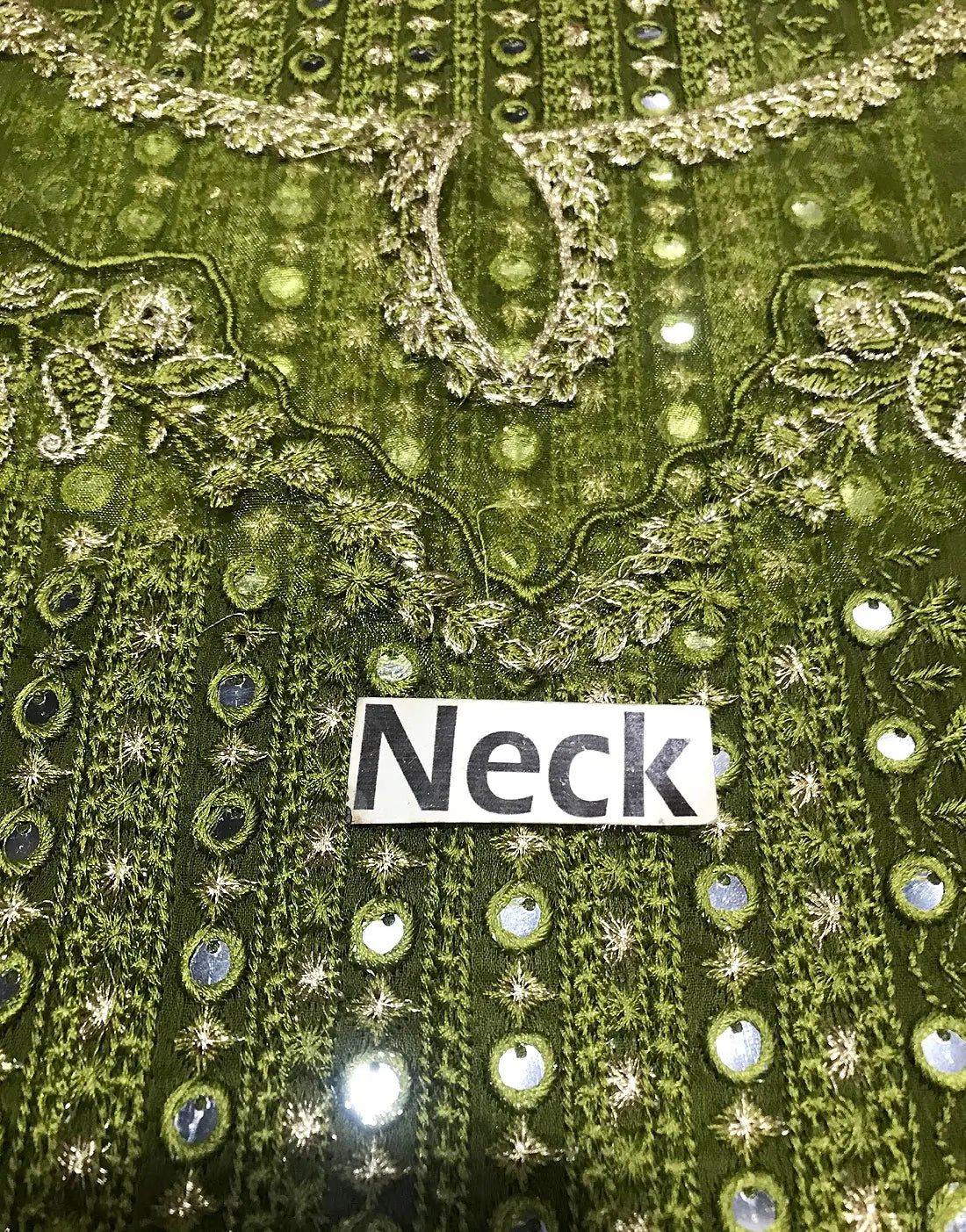 slim fit dress slacks Olive Mehndi Lehnga Choli main image 1