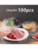 Disposable Food Cover Plastic Wraps - 100 Pieces (DZ18553)