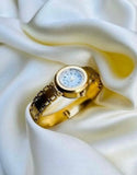 Luxury Gold Plated Stainless Steel Bangle Style Watch (DZ18394)