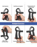 Adjustable 5–60kg Hand Grip Strengthener with Counter for Exercise & Training (DZ18567)