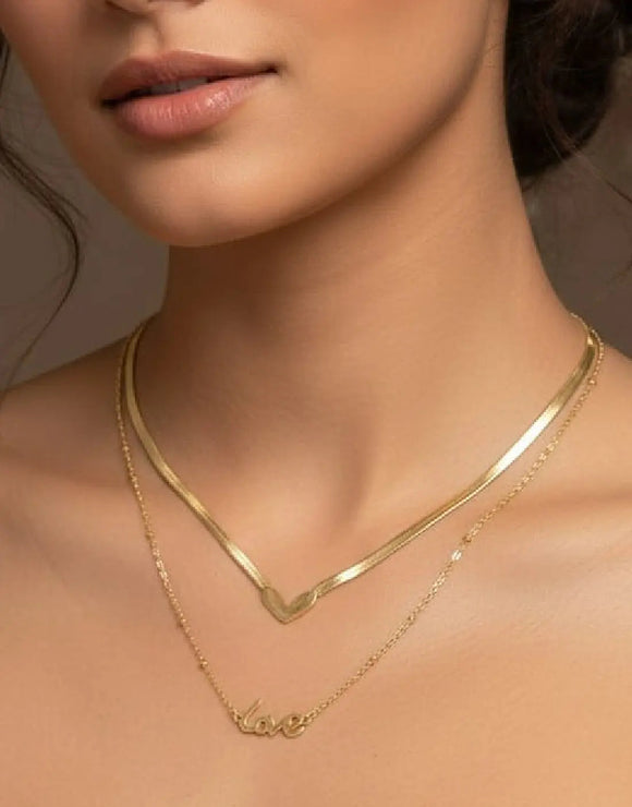 PeRomantic Gold Plated Heart Charm Pendant in Stainless Steel Finish (DZ18392)
