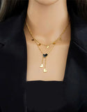 Gold Plated Stainless Steel Heart Shape Necklace Regular price (DZ18460)