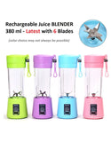 USB Rechargeable Mini Portable Juicer Blender 380ml (DZ18552)