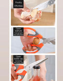 Multipurpose Stainless Steel Kitchen Shear Scissor for Cutting Food & Herbs (DZ18642)
