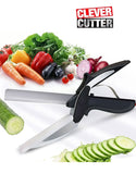 2 in 1 Kitchen Knife & Cutting Board - Great for Food Slicing & Chopping (DZ18602)