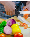 2 in 1 Kitchen Knife & Cutting Board - Great for Food Slicing & Chopping (DZ18602)
