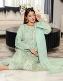 Carnation Semi-Stitched Embroidered Aiyudiya Net Organza Dress with Monar Dupatta (DZ18705)