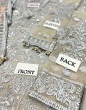 Luxury Embroidered Grey NET Dress for Weddings & Formal Parties (DZ18727)