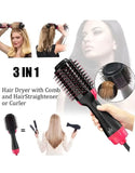 One Step Blow Dryer Brush – Hot Air Hair Dryer, Straightener & Styling Tool (DZ18573)