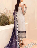 Stunning Handwork Embroidered Organza Party Wear Dress (DZ18470)