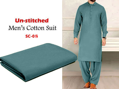 IB Swiss Fashion Soft Egyptian Cotton Unstitched Men's Shalwar Kameez (DZ13109)