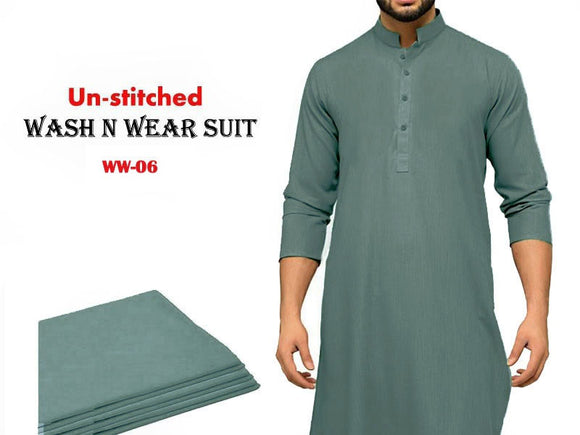 Unstitched Wash N Wear Men's Shalwar Kameez (DZ13117)