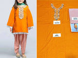 Kids 2-Piece Embroidered Linen Dress (DZ13331)