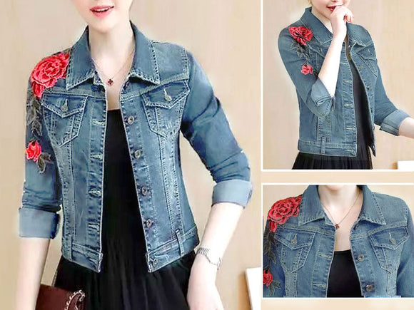 Stylish Blue Denim Jacket for Women (DZ13533)