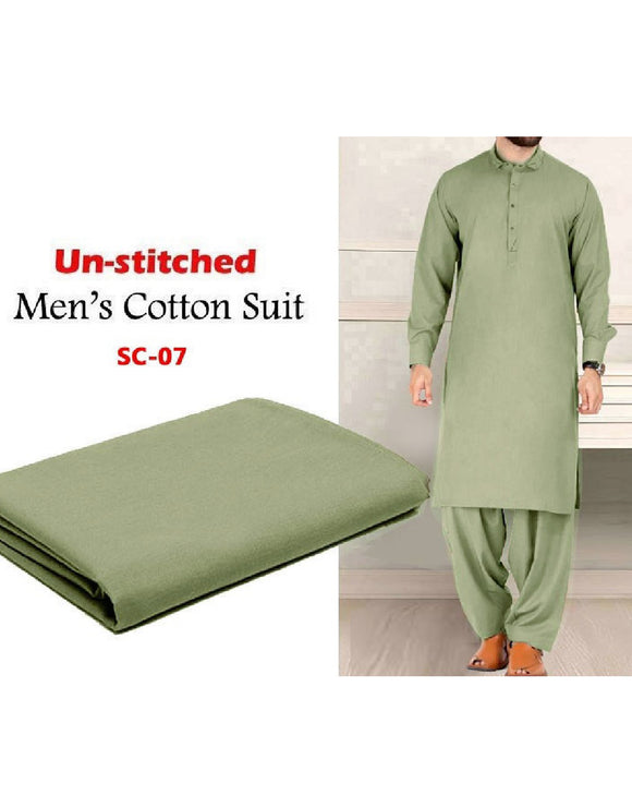 IB Swiss Fashion Soft Egyptian Cotton Unstitched Men's Shalwar Kameez (DZ13870)
