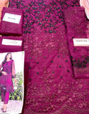 2-Piece Embroidered Fancy Net Party Wear Dress (DZ15195)