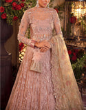 Handwork Heavy Embroidered Net Bridal Maxi Dress (DZ15197)