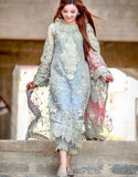 Embroidered with Handwork Organza Wedding Dress (DZ15491)