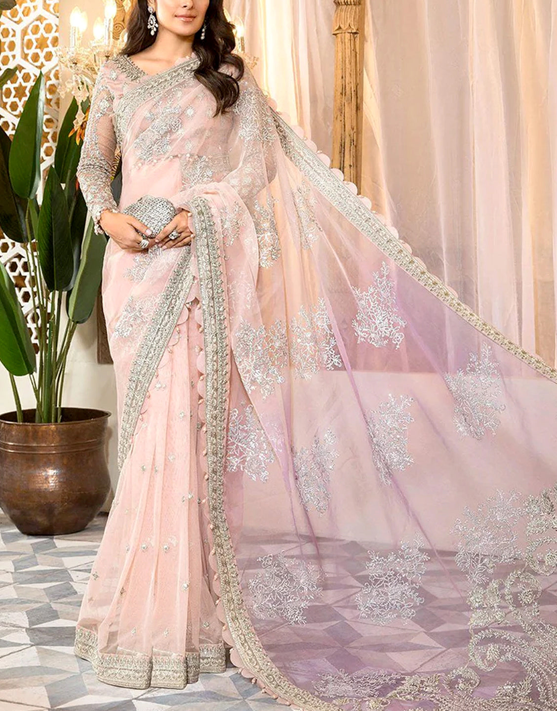 Pakistani Net Dress Design 2025: Fancy Net Dress, Net Frock & Net Maxi ...