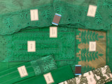 Schiffli Embroidered Lawn Dress with Embroidered Cotton Net Dupatta (DZ15933)