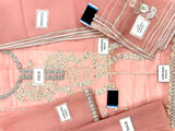 Handwork Heavy Embroidered Organza Wedding Dress 2023 (DZ15946)