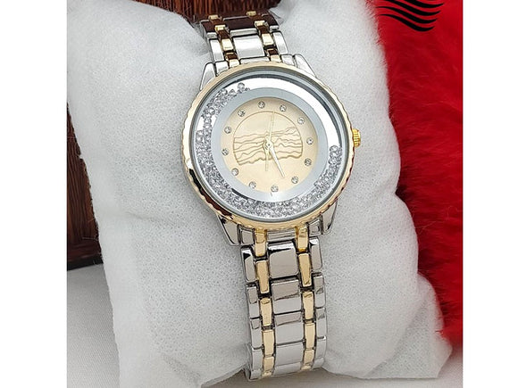 Stylish Two-Tone Bracelet Watch for Women (DZ16000)