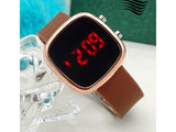 LED Touch Screen Rubber Strap Watch for Kids (DZ16028)