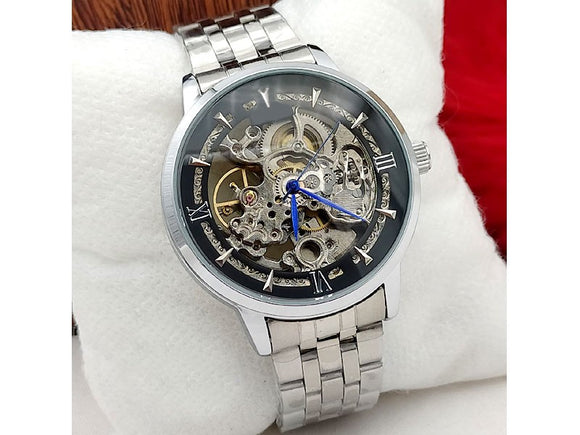 Stylish Men's Skeleton Automatic Watch (DZ16097)