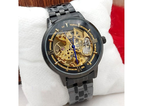 Stylish Men's Skeleton Automatic Watch (DZ16099)