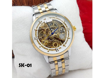 Luxury Men's Skeleton Automatic Stainless Steel Watch (DZ16100)