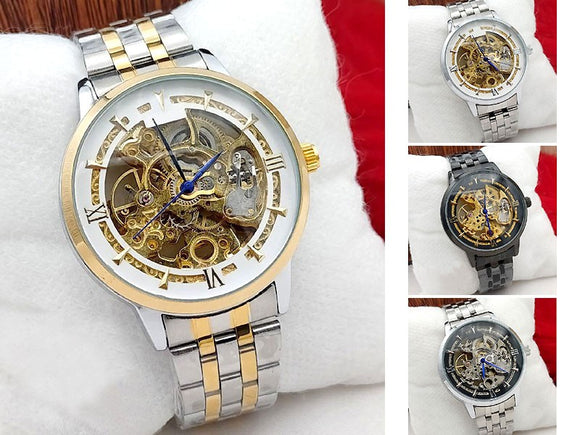 Luxury Men's Skeleton Automatic Stainless Steel Watch (DZ16100)
