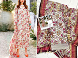 Digital All-Over Print Lawn Dress with Diamond Dupatta (DZ16117)