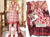 Digital All-Over Print Lawn Dress with Diamond Dupatta (DZ16120)