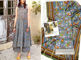 Digital All-Over Print Lawn Dress with Diamond Dupatta (DZ16122)