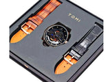 Original Tomi Face Gear Men's Watch with 2 Leather Strap + Box (DZ16131)