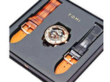 Original Tomi Face Gear Men's Watch with 2 Leather Strap + Box (DZ16133)