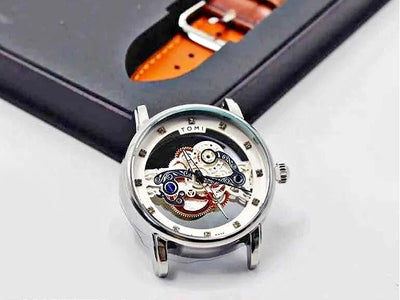 Original Tomi Face Gear Men's Watch with 2 Leather Strap + Box (DZ16134)