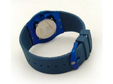 Trendy Men's Blue Rubber Strap Watch (DZ16142)