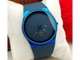 Trendy Men's Blue Rubber Strap Watch (DZ16142)