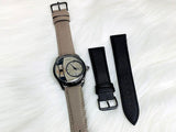 Original Tomi Face Gear Men's Watch with 2 Leather Strap + Box (DZ16159)
