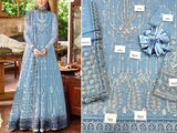Luxury Handwork Heavy Embroidered Net Bridal Maxi Dress (DZ16250)