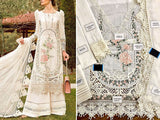 Schiffli Embroidered Lawn Dress with Embroidered Chiffon Dupatta (DZ16288)