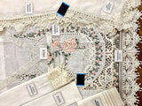Schiffli Embroidered Lawn Dress with Embroidered Chiffon Dupatta (DZ16288)