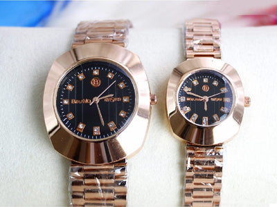 Pack of 2 Bravo Stainless Steel Chain Couple Watches (DZ16299)