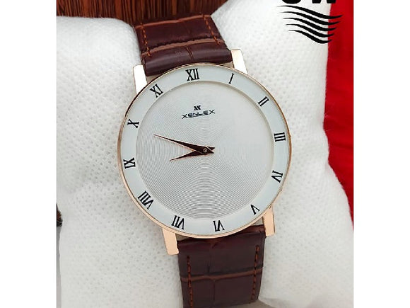 Xenlex Leather Strap Men's Dress Watch (DZ16307)