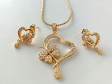 Elegant Heart Shape Necklace Set for Girls (DZ16359)