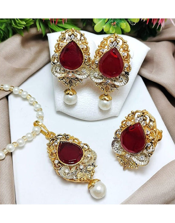 Egyptian Necklace Set with Adjustable Ring (DZ16361)