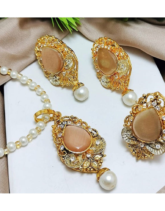 Egyptian Necklace Set with Adjustable Ring (DZ16366)