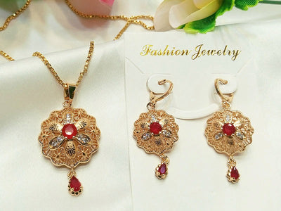 Adorable Flower Shaped Locket Set for Girls (DZ16390)