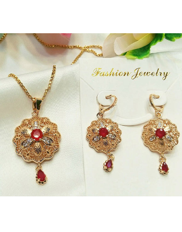 Adorable Flower Shaped Locket Set for Girls (DZ16390)